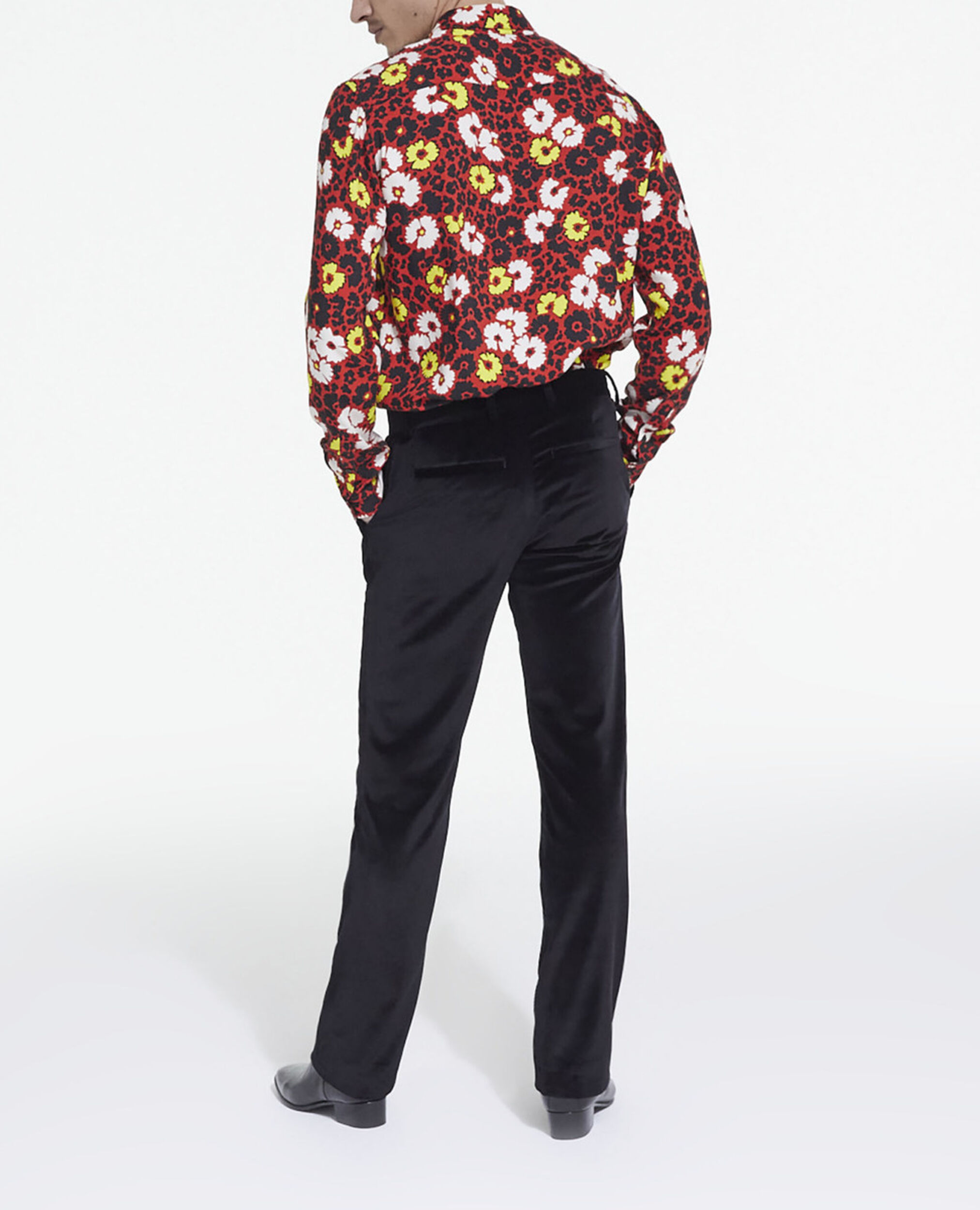 Camisa estampado floral con cuello clásico, MULTICOLORE/RED, hi-res image number null