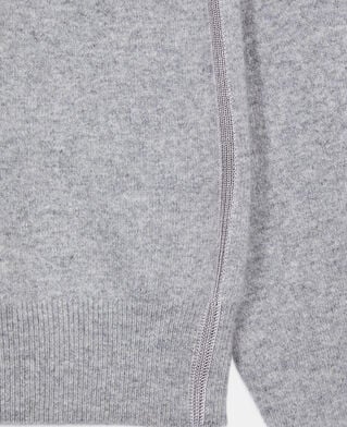 The Kooples HOMME MIDDLE GREY MEL pull en cachemire gris