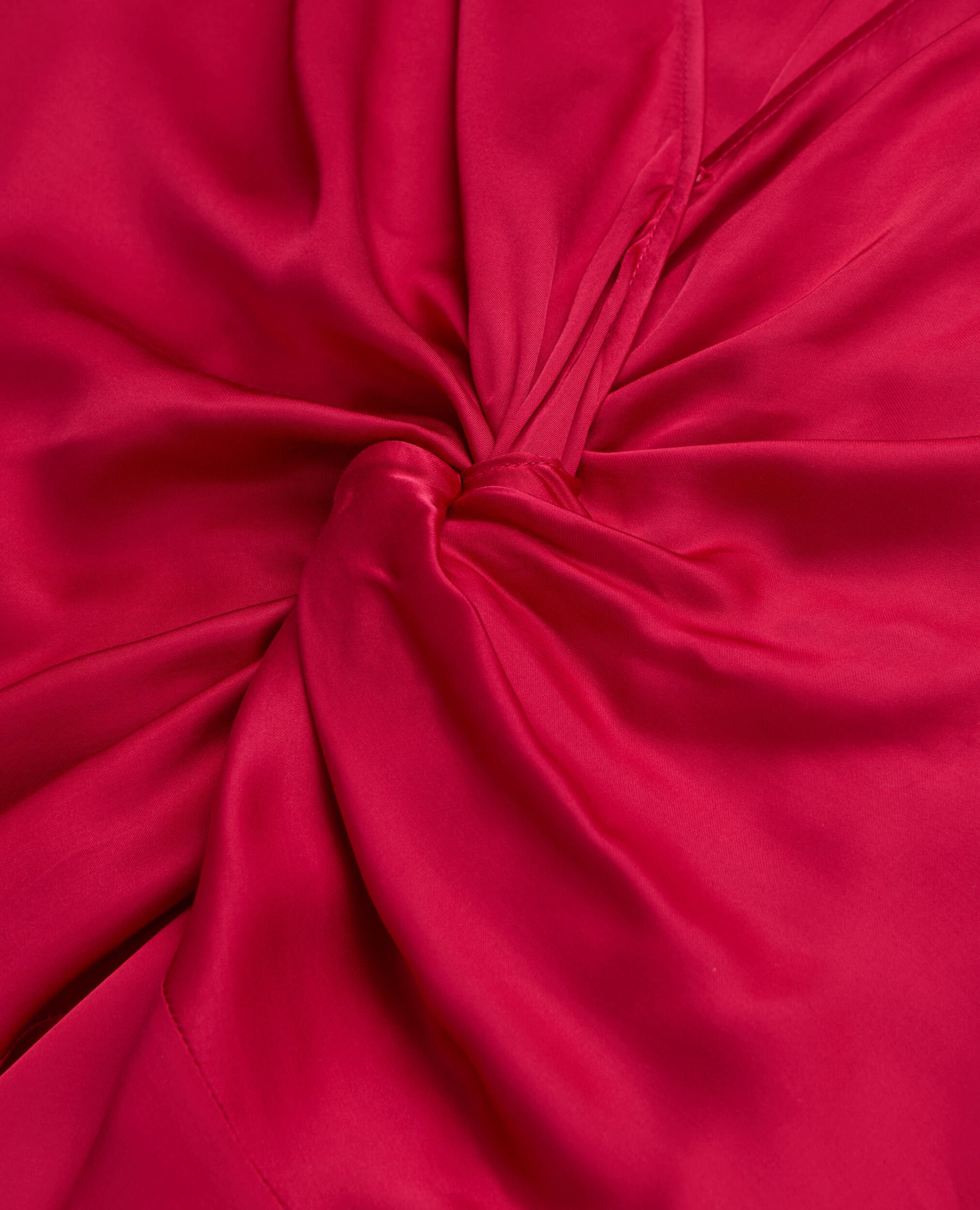 Long red dress with bow, CHERRY, hi-res image number null