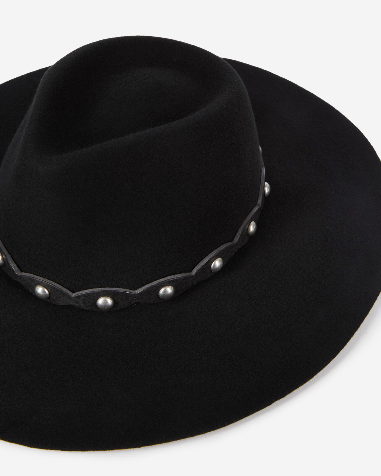 The Kooples MIXTA BLACK sombrero lana negro