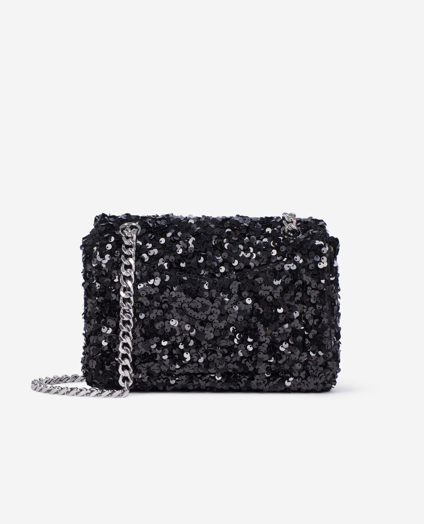 The Kooples WOMEN BLACK emily soft bag with black sequins