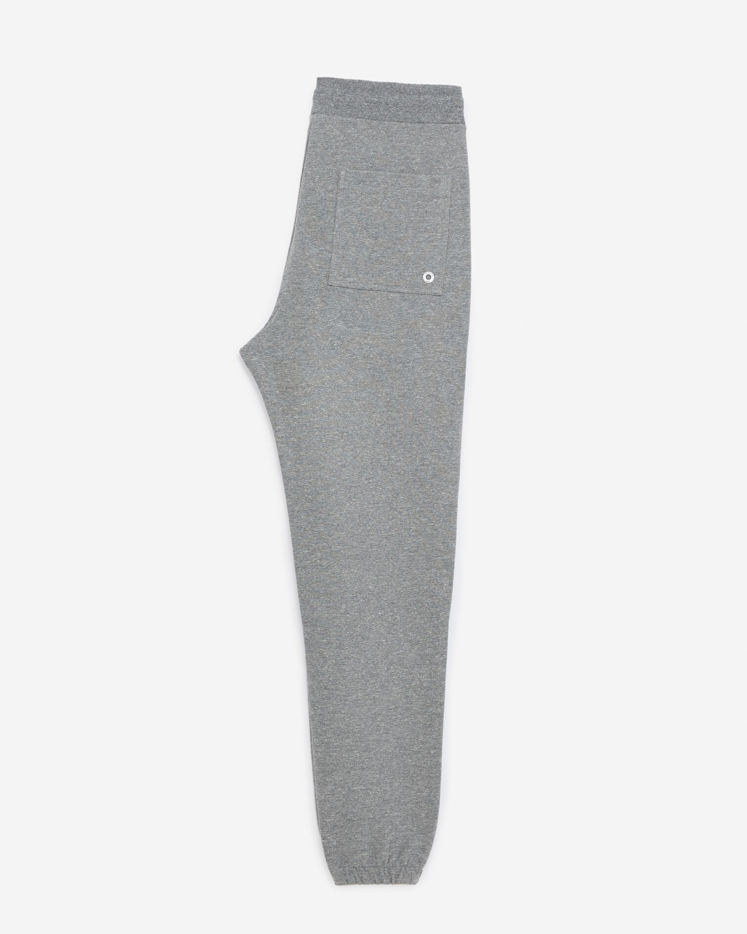 Gray joggers in thick cotton w/neon eyelet, GREY, hi-res image number null