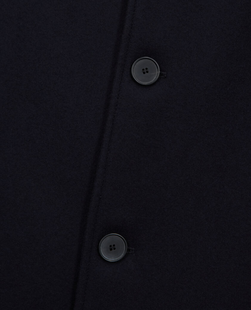 The Kooples HOMME DARK NAVY manteau en laine bleu marine