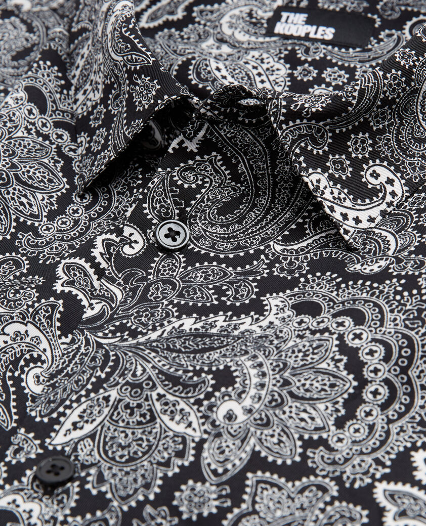 The Kooples HOMME BLACK WHITE chemise imprimée