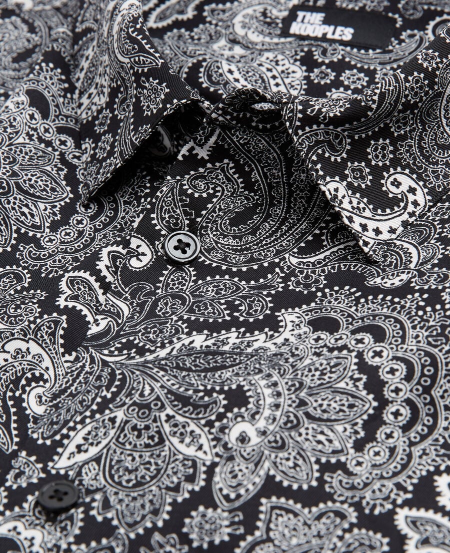 The Kooples HOMME BLACK WHITE chemise imprimée