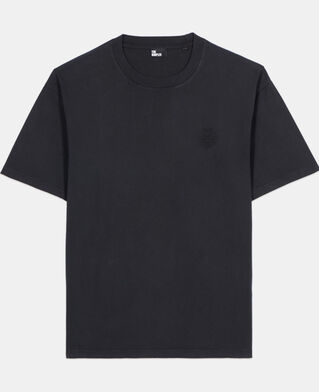 The Kooples H BLACK WASHED black logo t-shirt