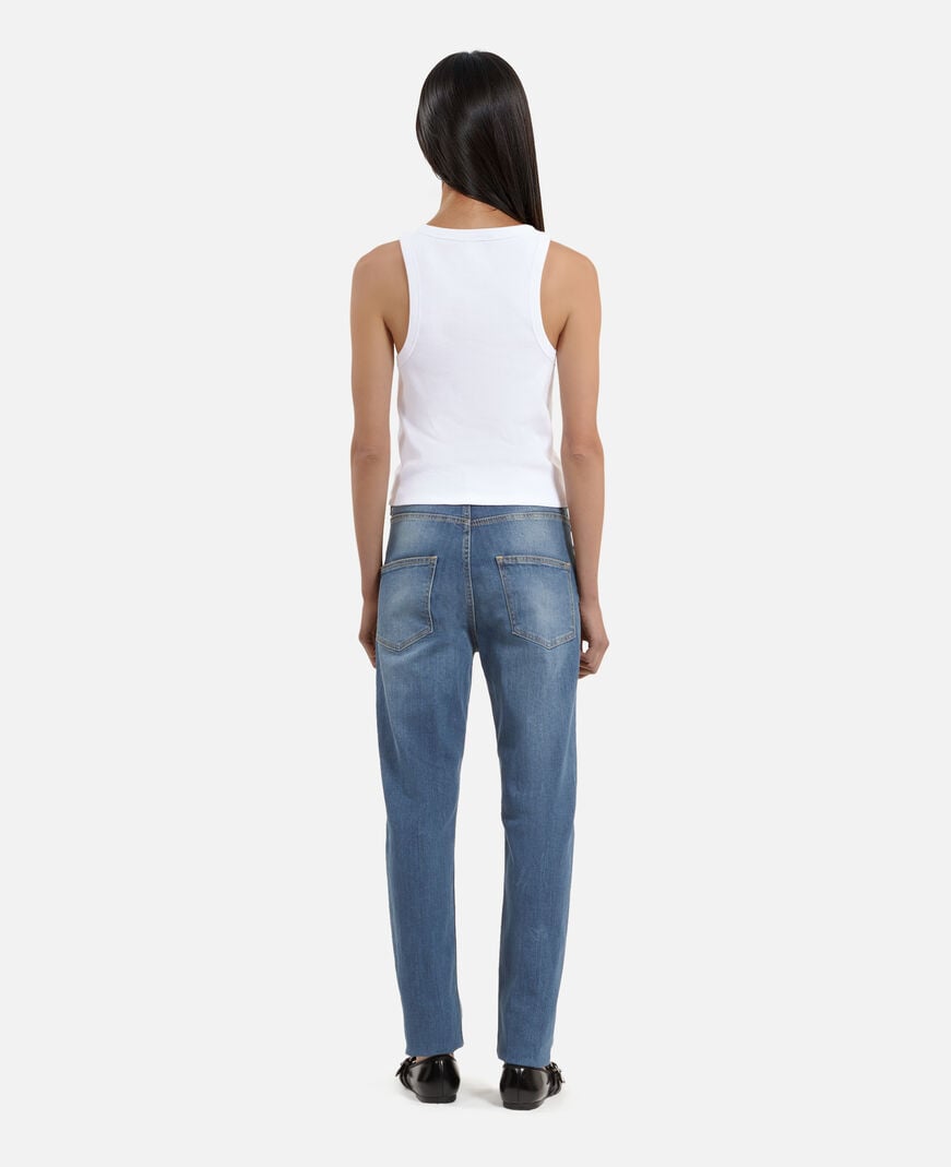 The Kooples DAMEN MEDIUM BLUE blaue slim-fit-jeans