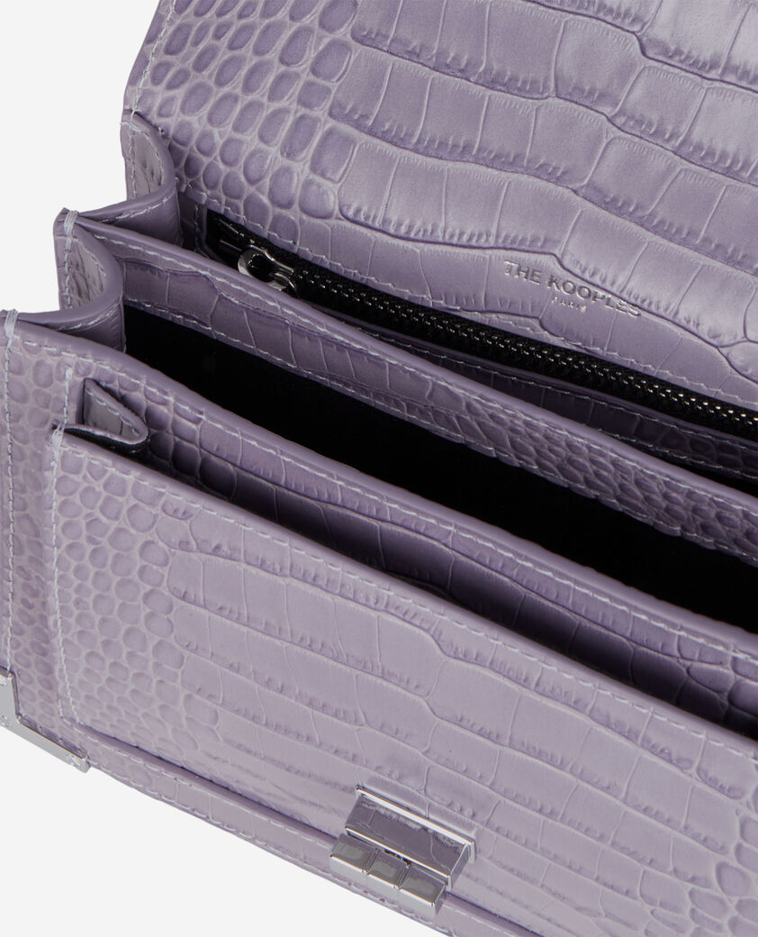 The Kooples WOMEN LIGHT PURPLE small emily bag in purple leather