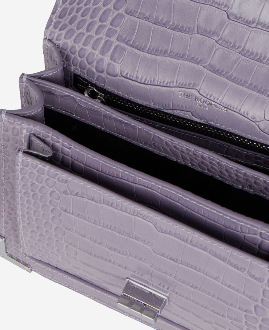 The Kooples WOMEN LIGHT PURPLE small emily bag in purple leather