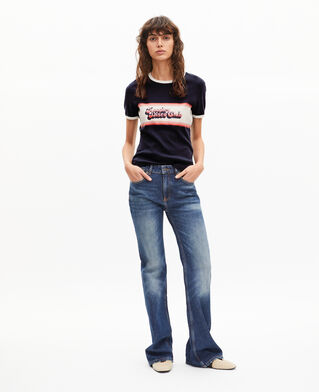 The Kooples F DARK NAVY t-shirt with navy screen print