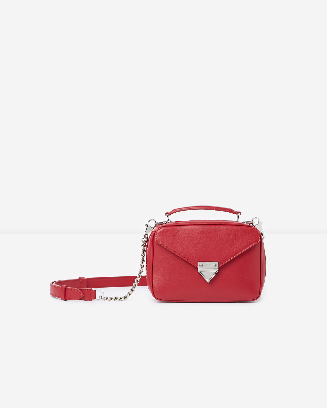 The Kooples FEMME RED sac barbara mini rouge cuir lisse
