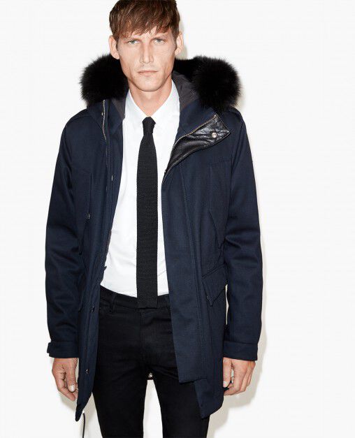 Cotton twill parka deals