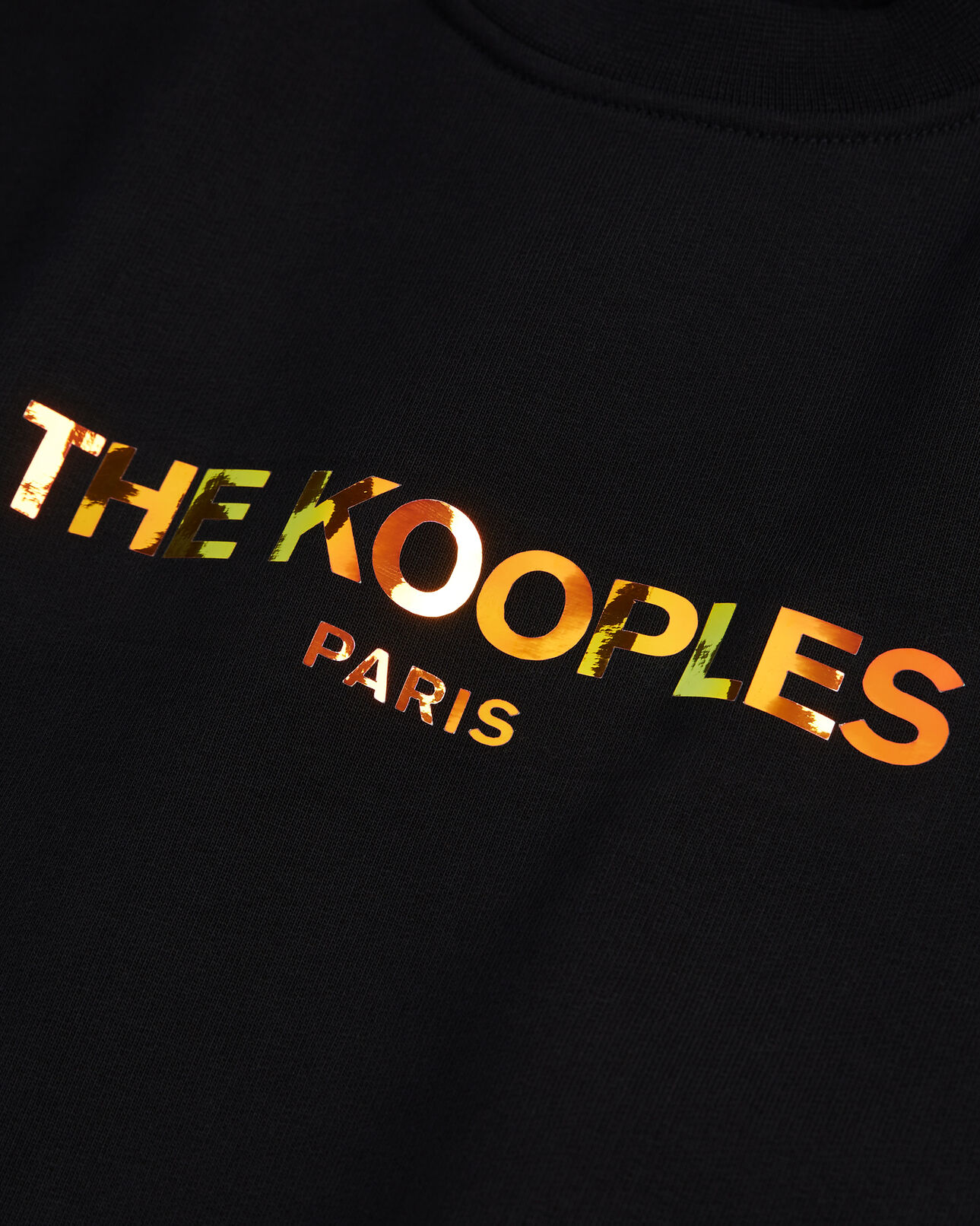 The Kooples DAMEN BLACK schwarzes sweatshirt mit logo