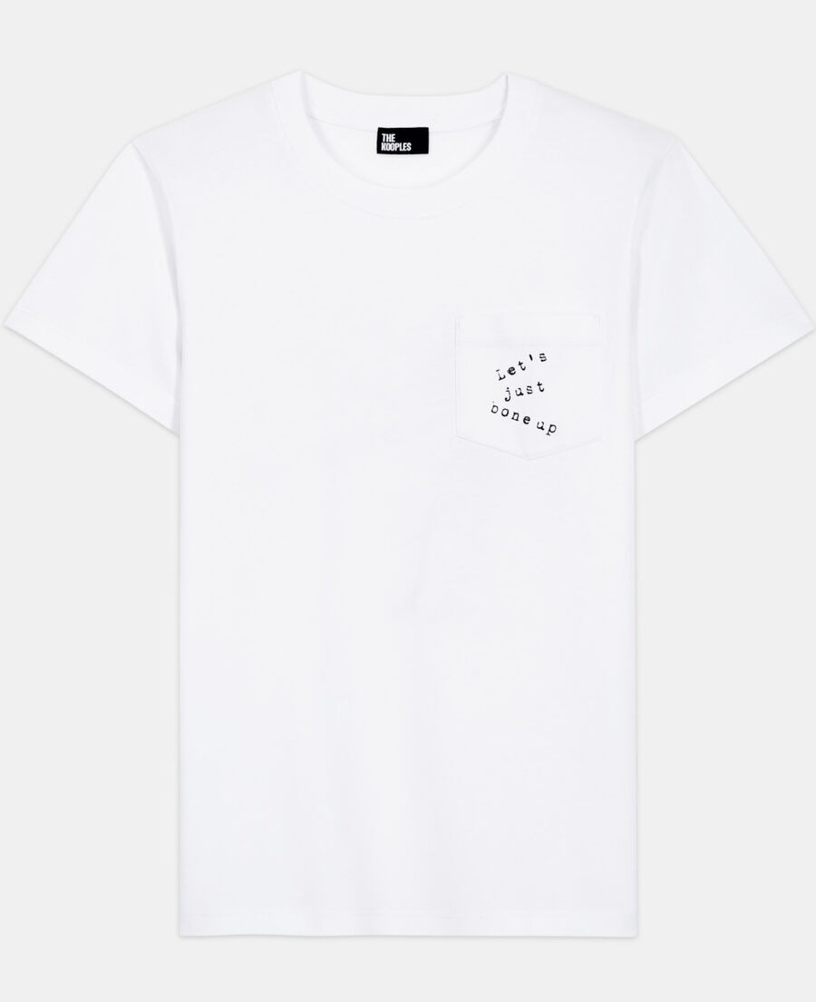 t-shirt sérigraphié blanc