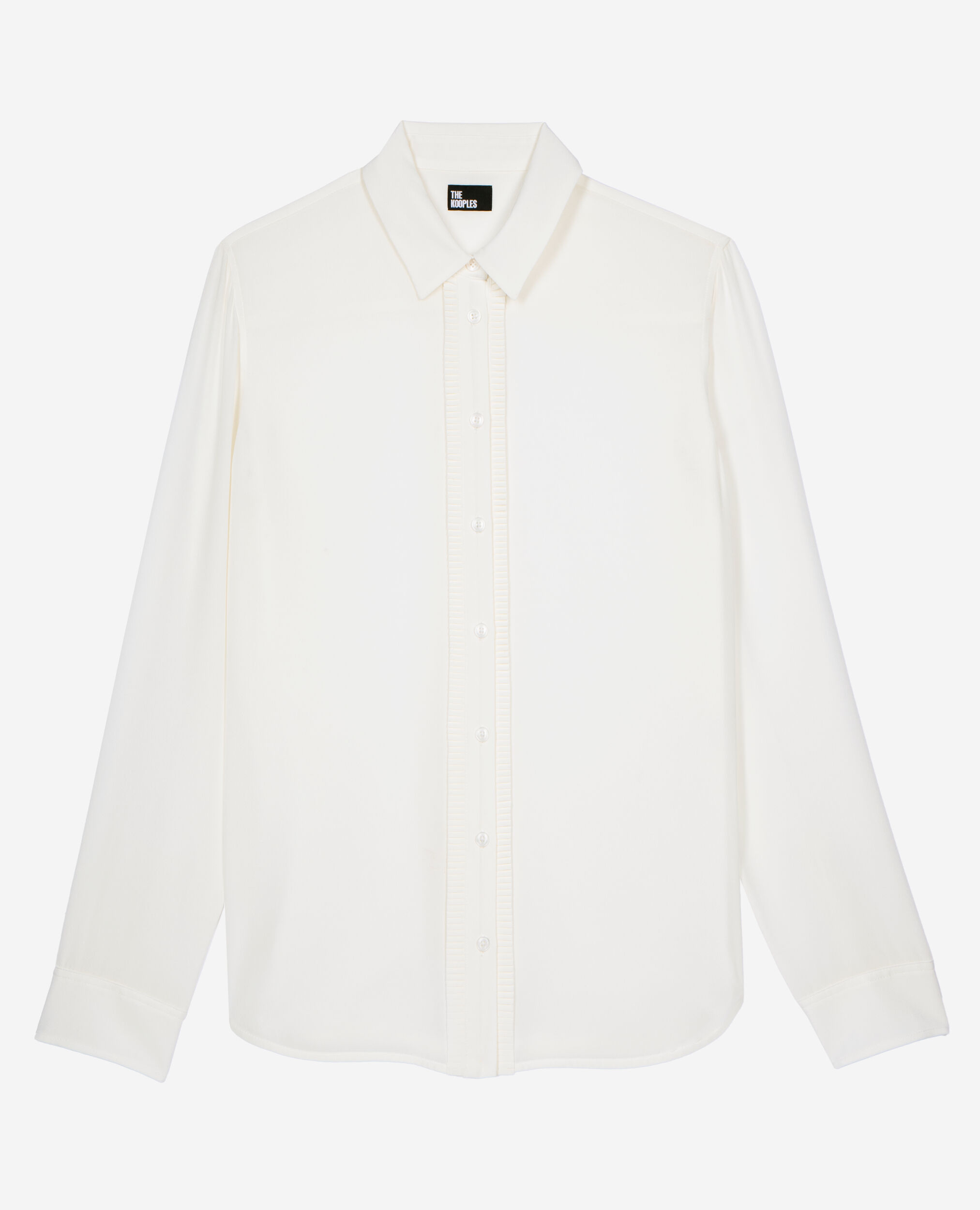 Unbleached silk shirt, ECRU, hi-res image number null