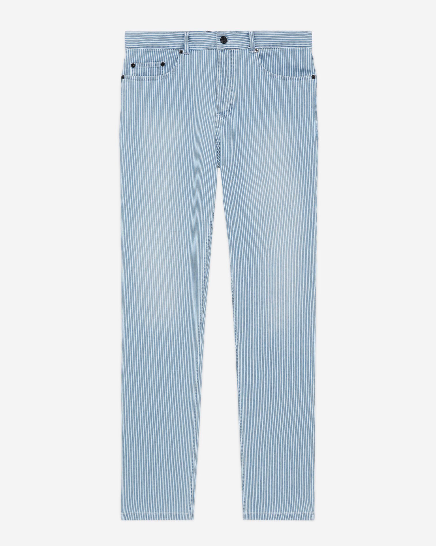 Vaqueros rectos rayas azules, BLUE DENIM, hi-res image number null