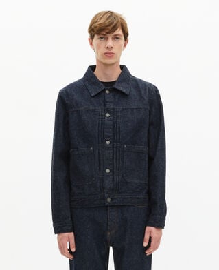 The Kooples MEN BLUE ELECTRIC dark blue denim jacket