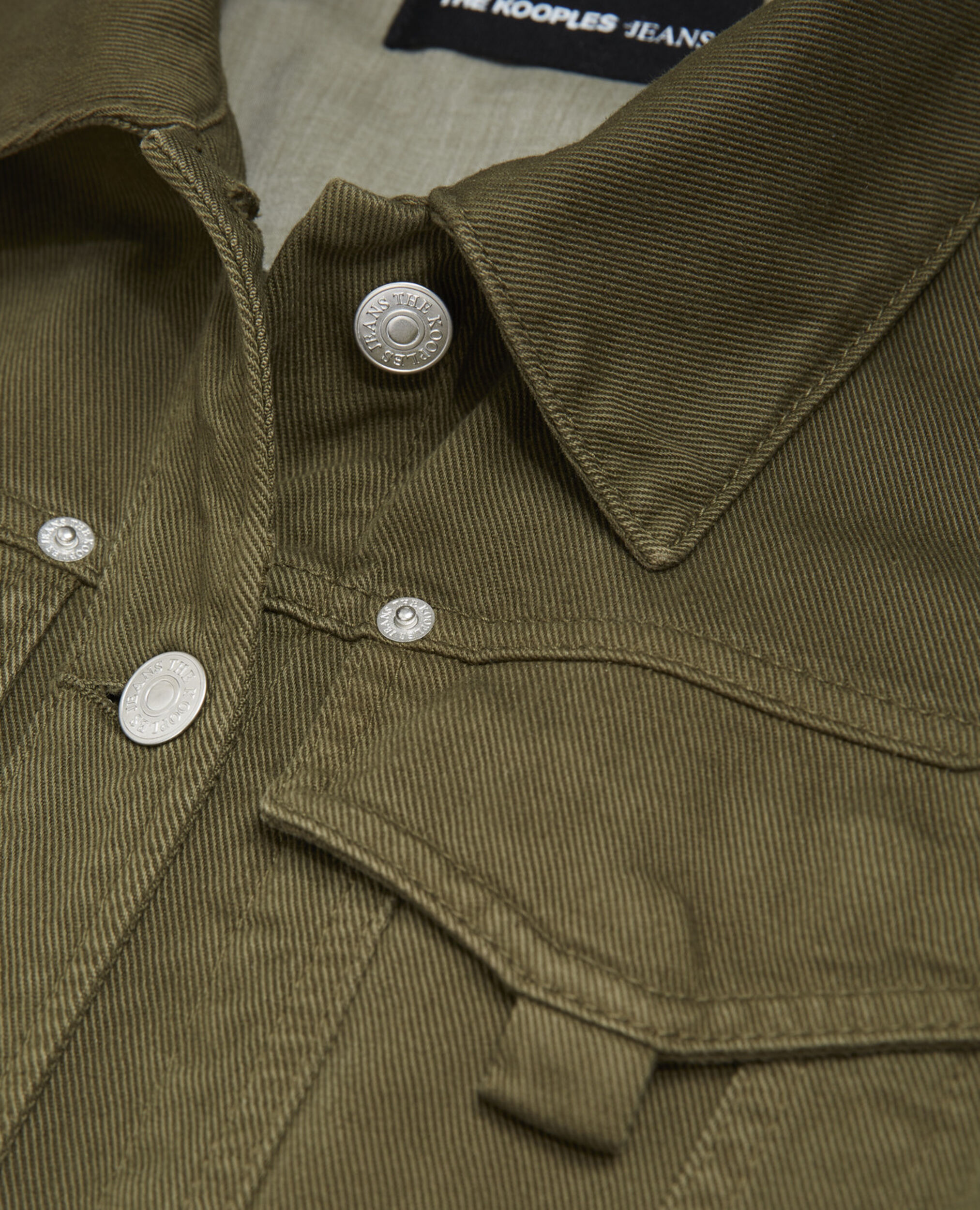 Casual khaki denim jumpsuit with pockets, KAKI, hi-res image number null