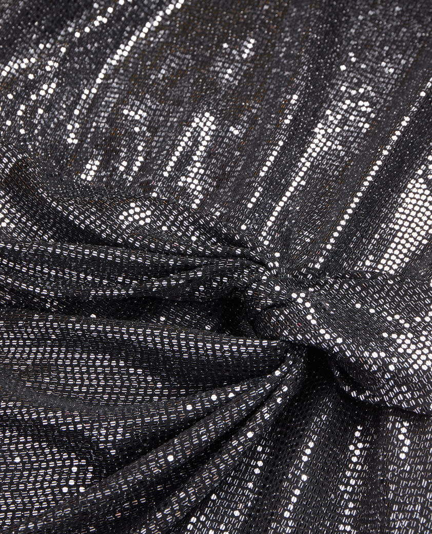 The Kooples FEMME SILVER robe courte métallisée