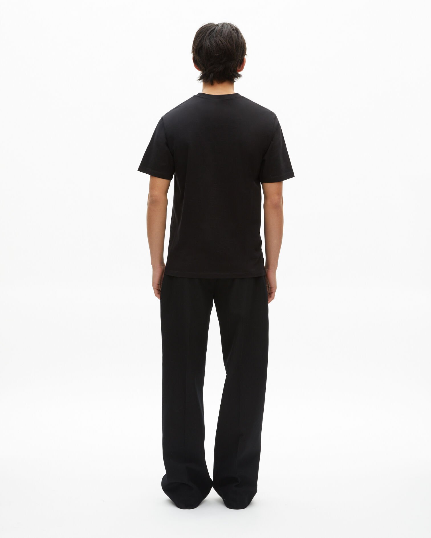 T-shirt avec flocage coeur noir, BLACK, hi-res image number null
