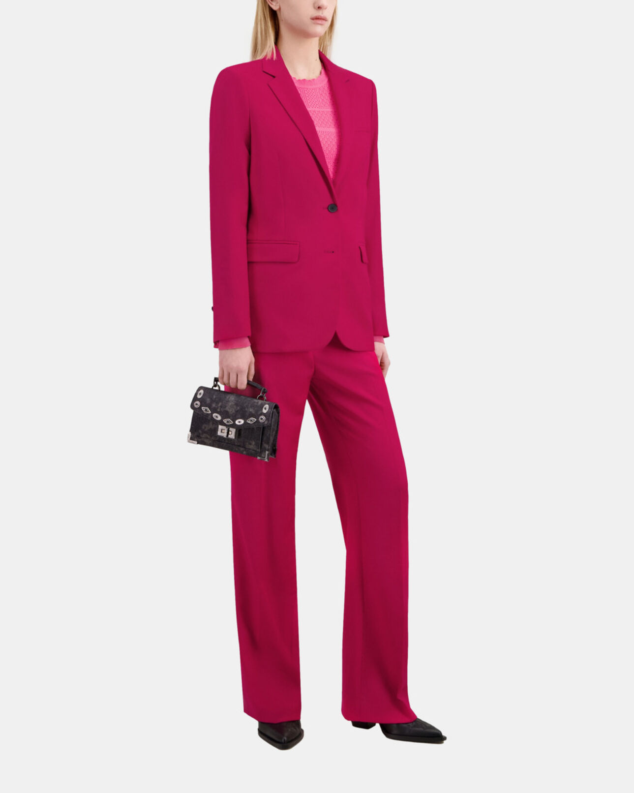 The Kooples FEMME CHERRY veste tailleur en laine rouge