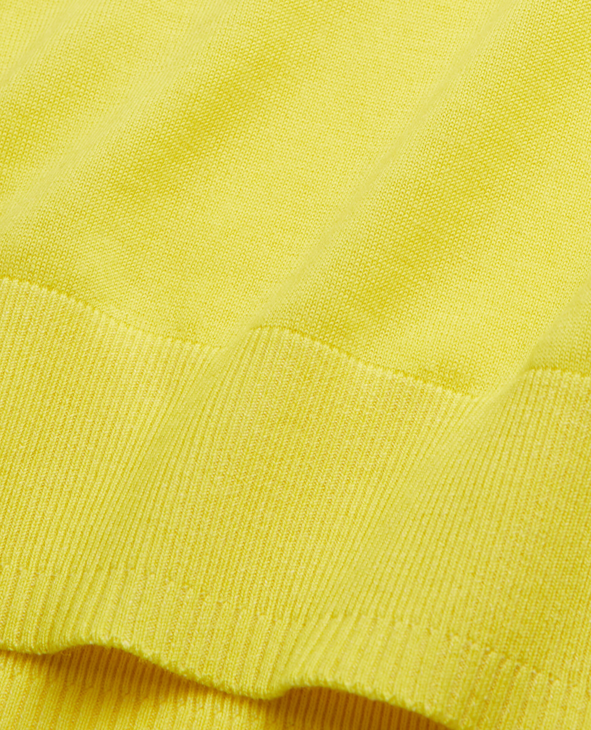 Yellow merino wool sweater, YELLOW, hi-res image number null