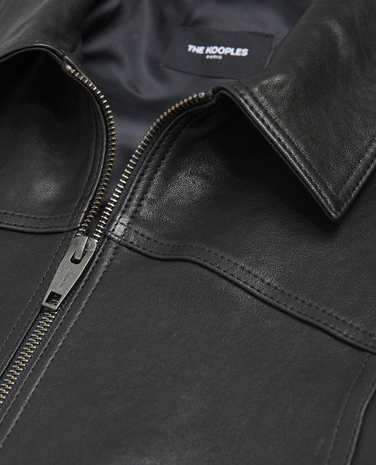 Blouson cuir best sale homme the kooples