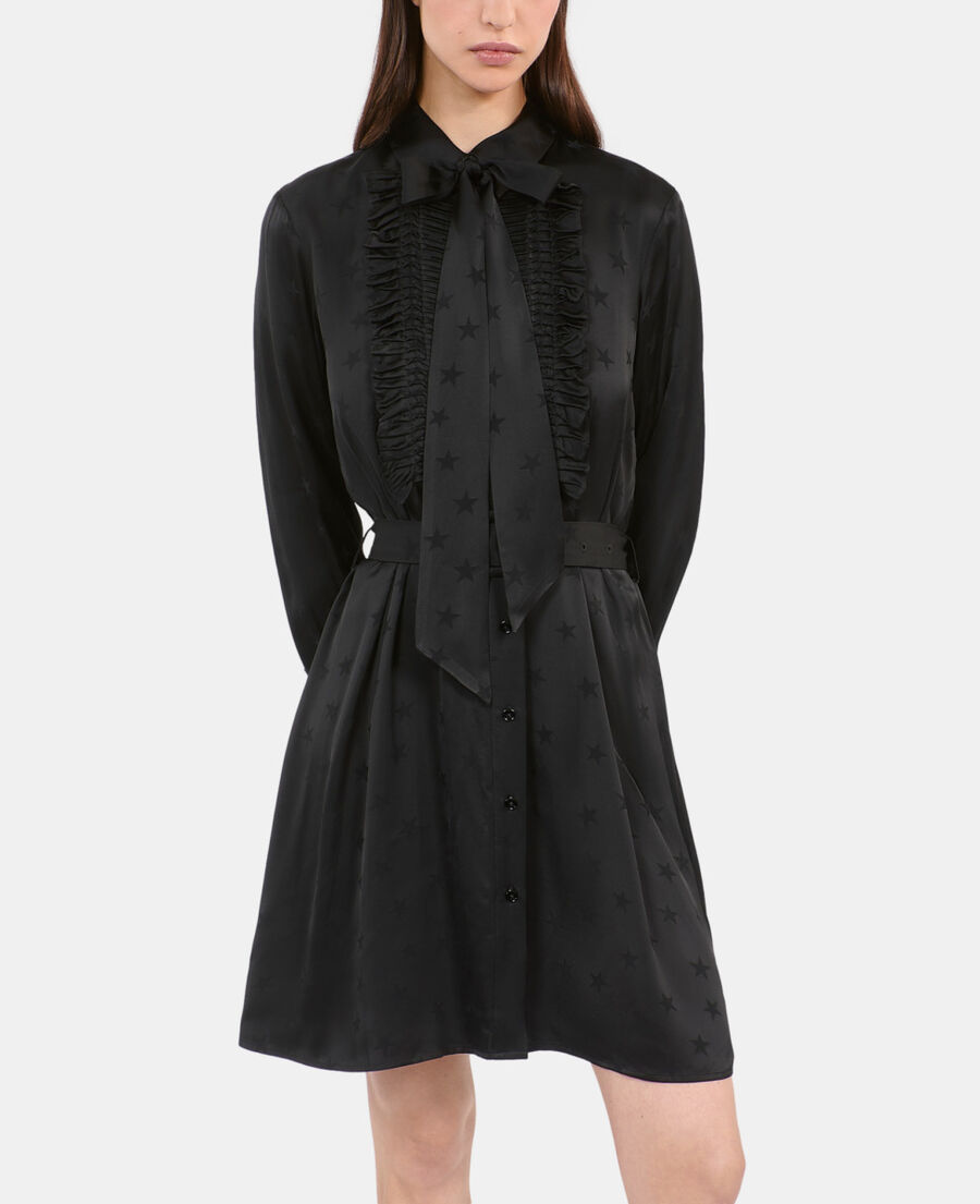 The Kooples F BLACK short black jacquard dress