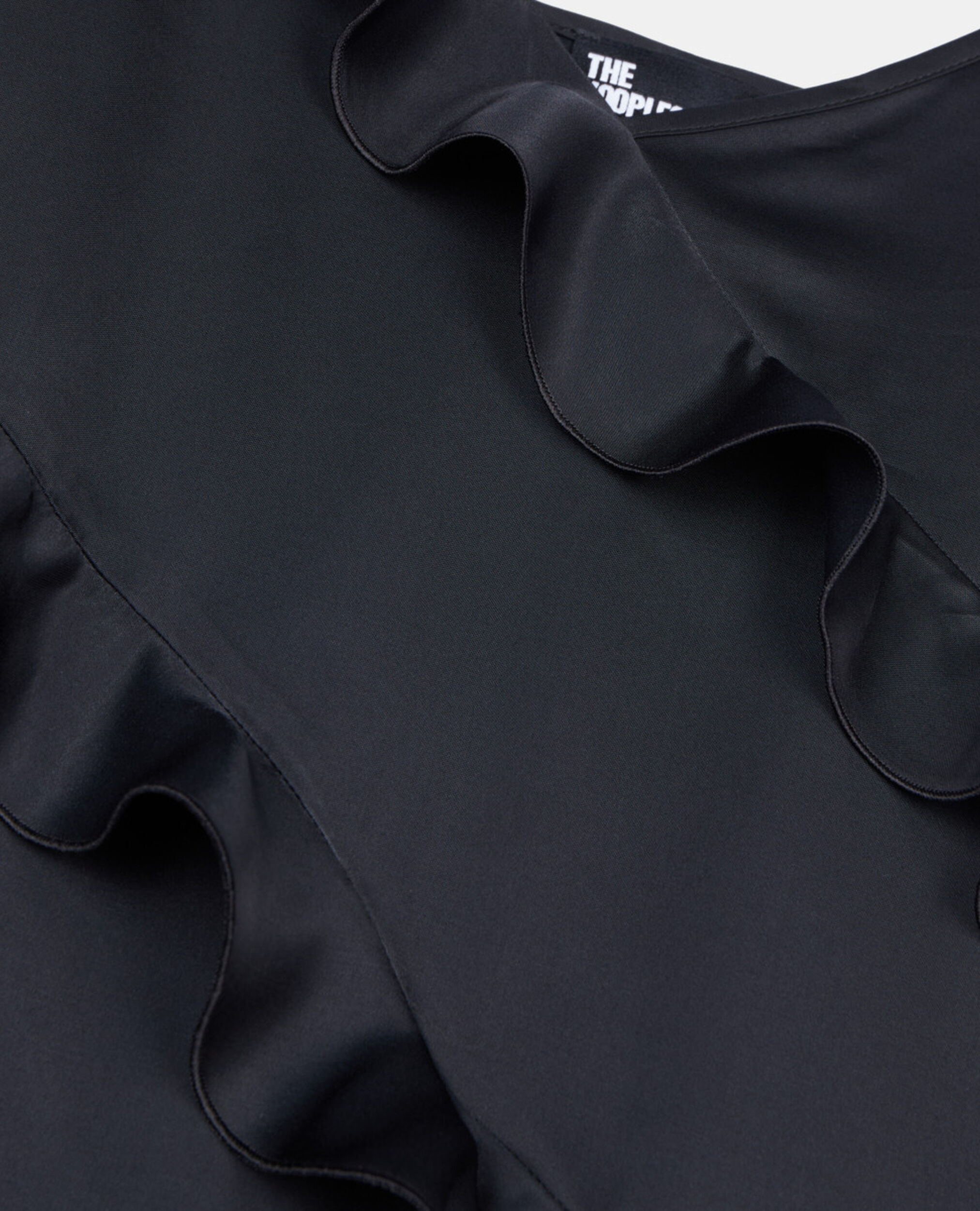 Black long slipdress, BLACK, hi-res image number null