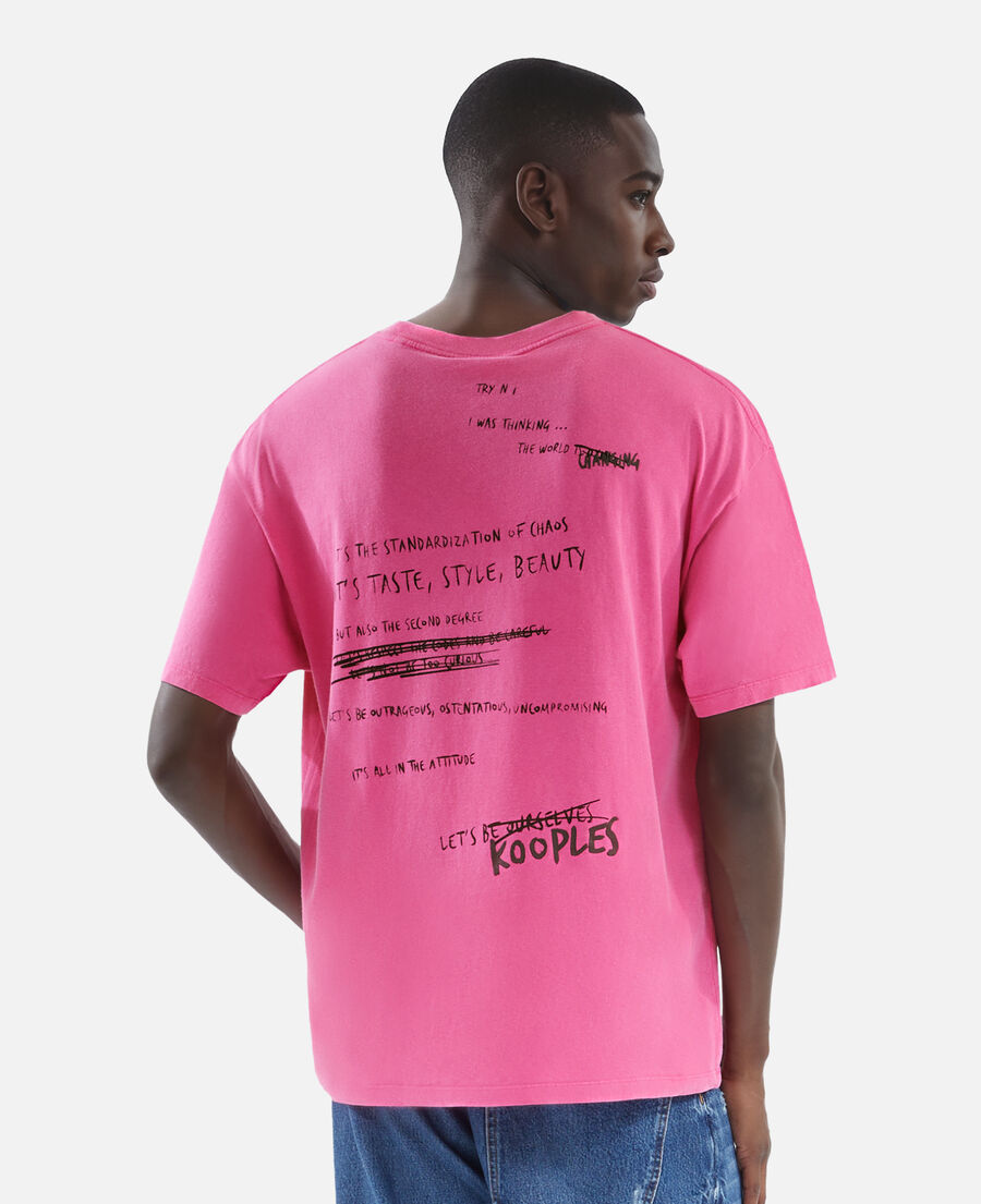 The Kooples MEN FUSHIA pink what is t-shirt