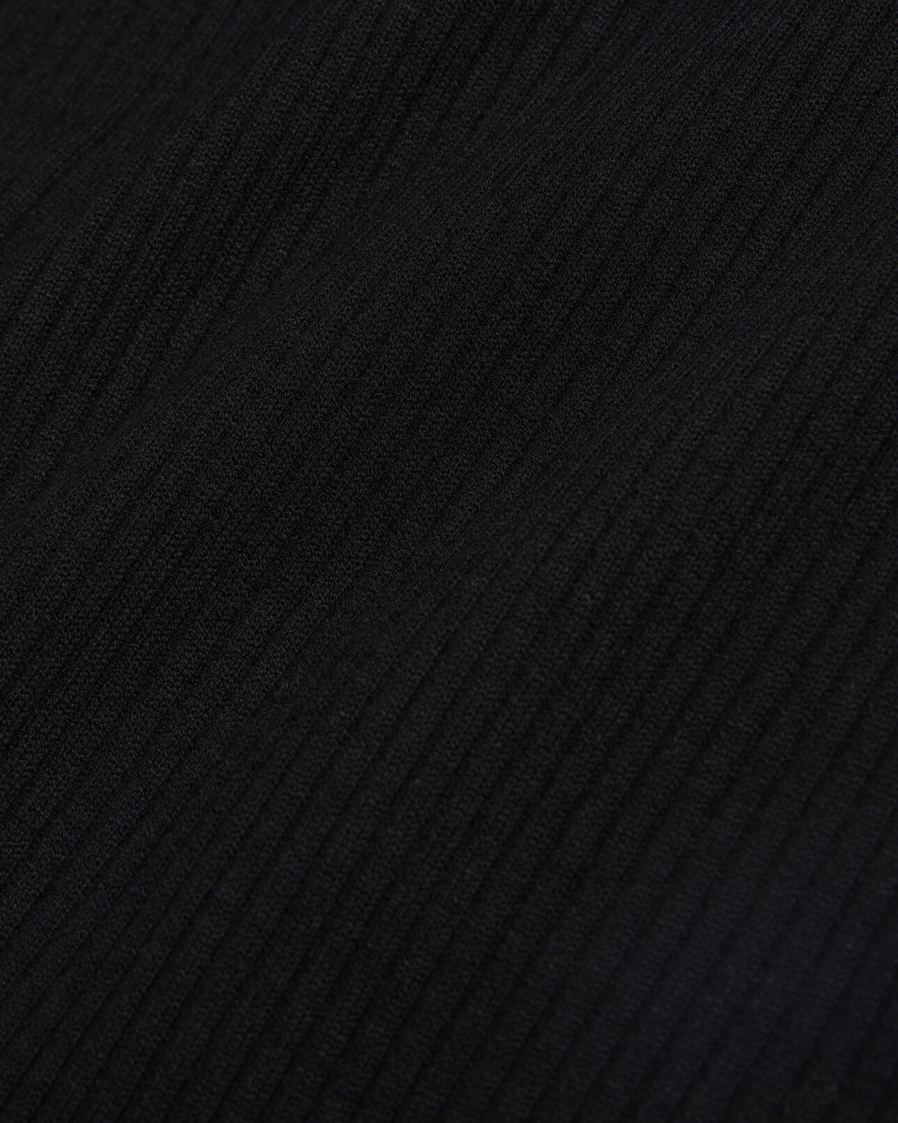 The Kooples WOMEN BLACK black ribbed fine knit sweater