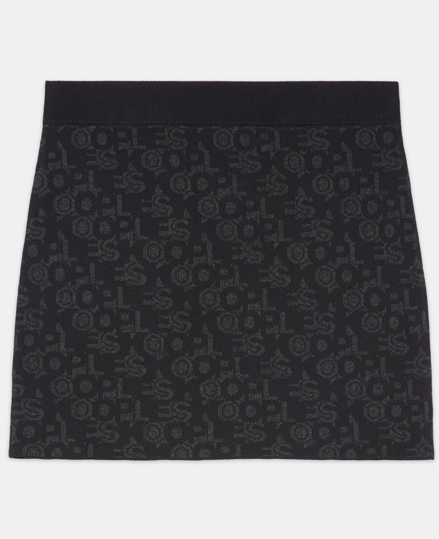 short black skirt with the kooples logo