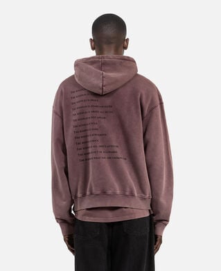 The Kooples HOMME FIGUE sweatshirt à capuche what is bordeaux