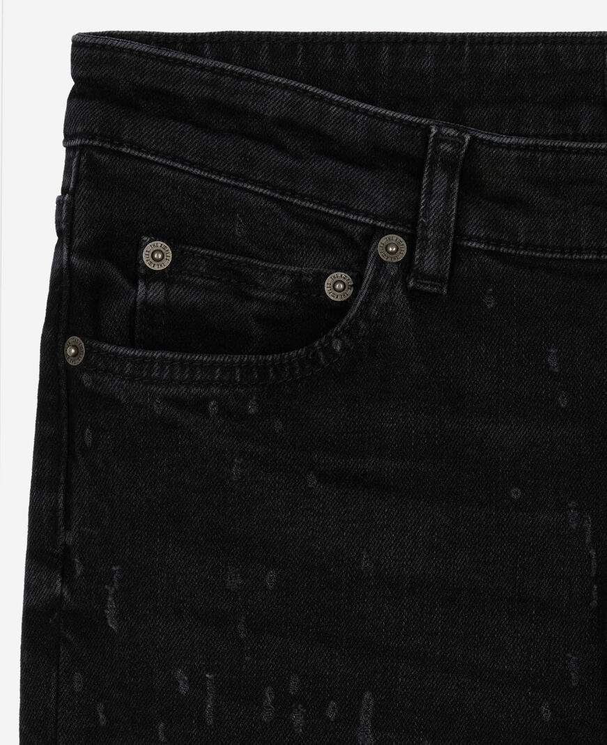 The Kooples WOMEN BLACK WASHED black slim jeans