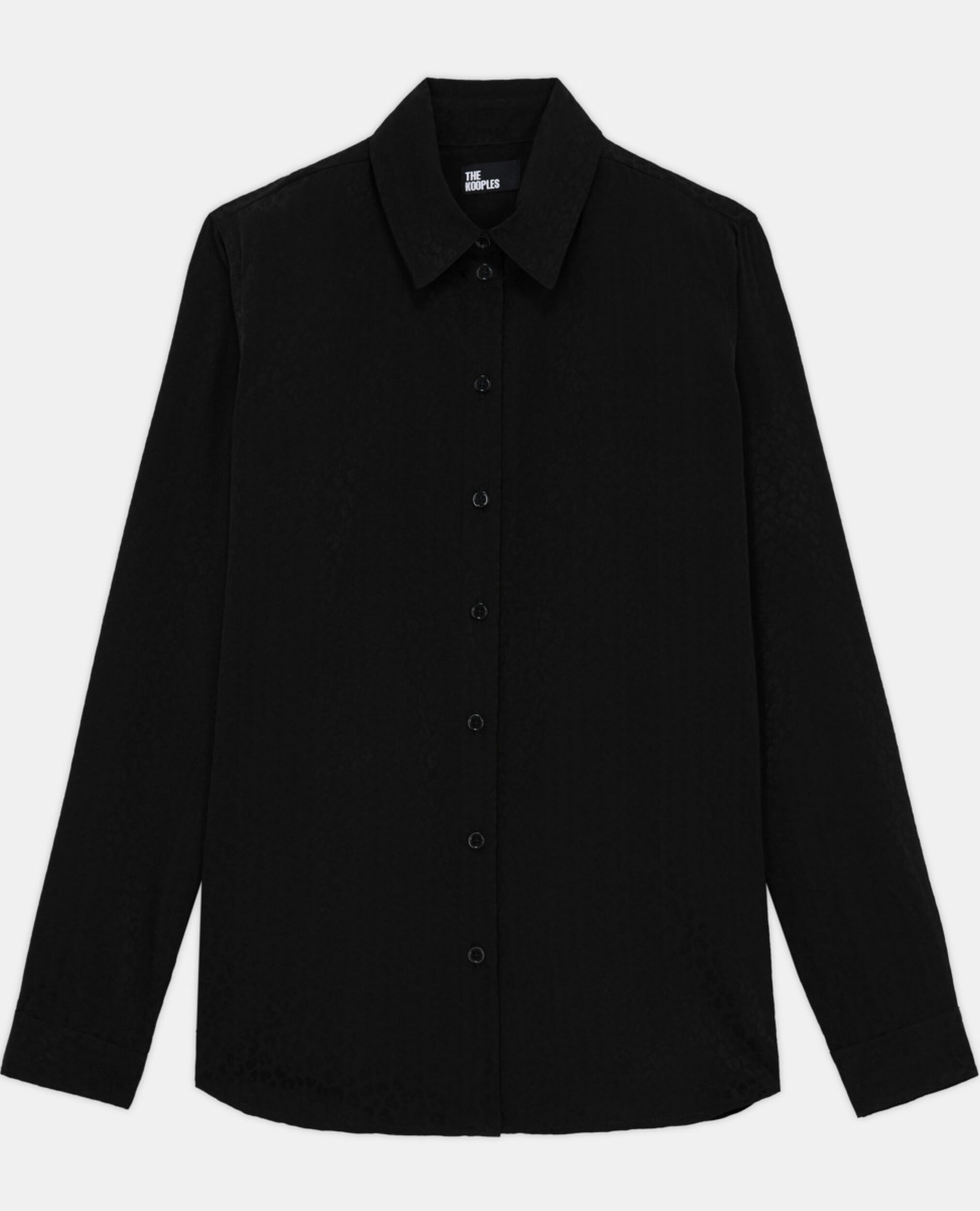 Camisa leopardo negra, BLACK, hi-res image number null