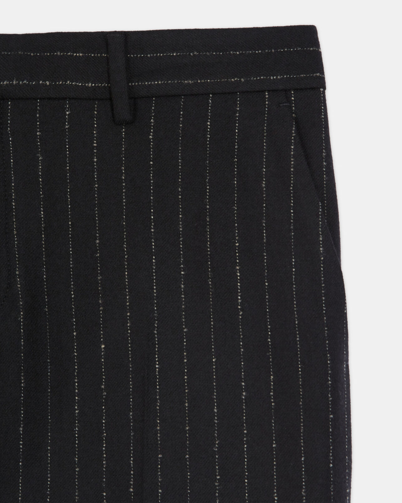 The Kooples MEN BLACK WHITE striped suit pants