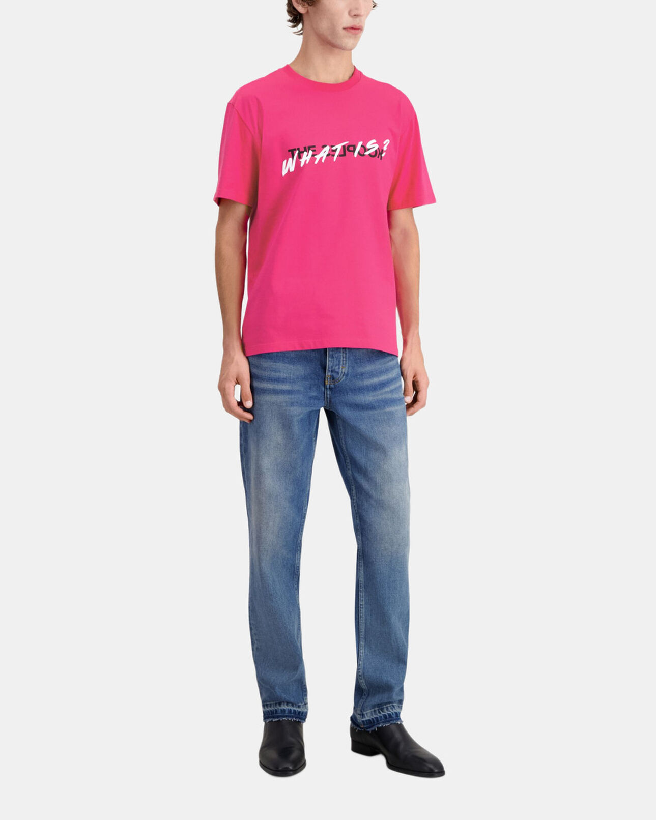 The Kooples HOMME FUSHIA t-shirt homme what is fuchsia