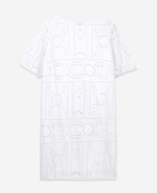 The Kooples DAMEN WHITE kurzes wei&szlig;es kleid mit stickerei