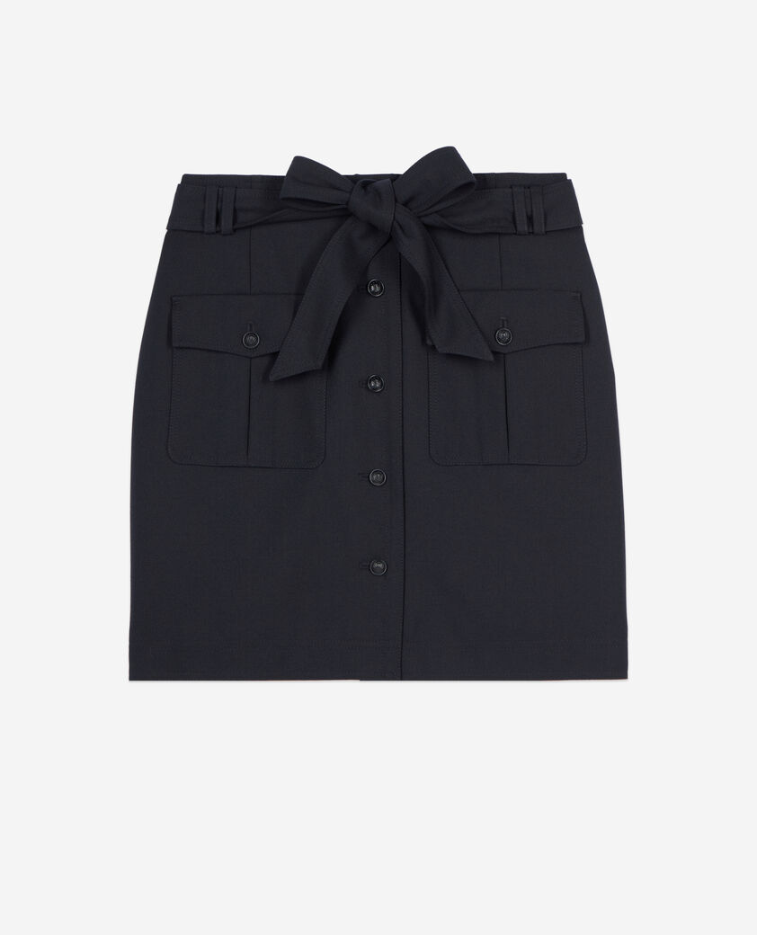 The Kooples DAMEN BLACK kurzer schwarzer rock