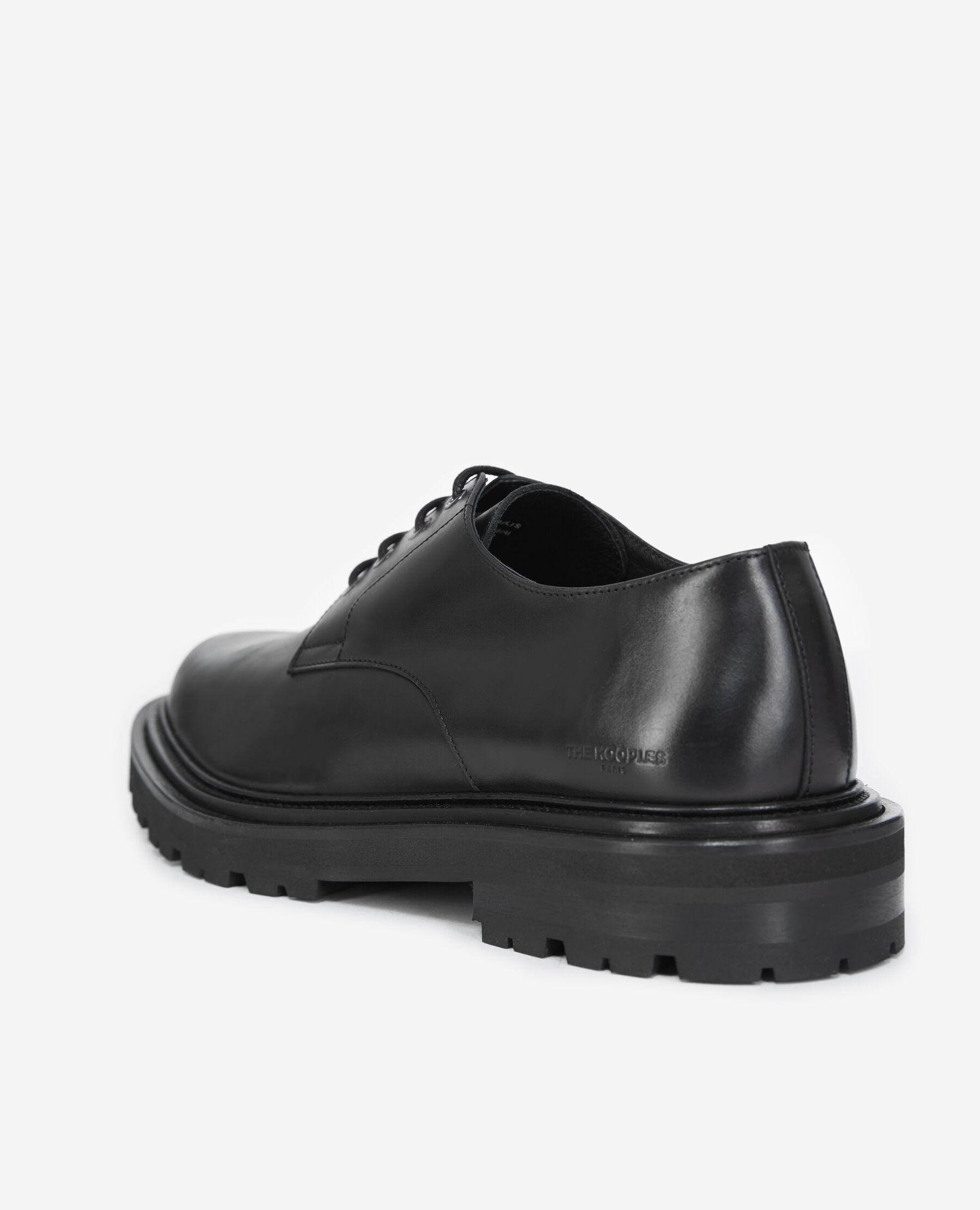 Derbies noires cuir semelle paisse The Kooples