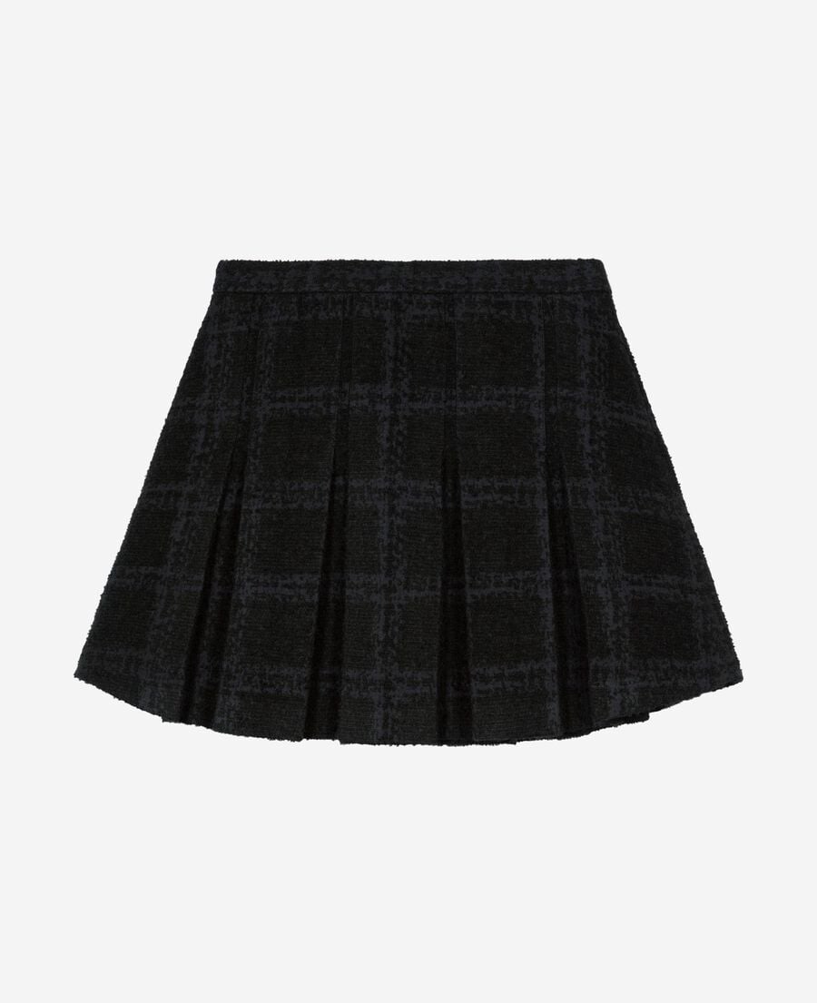 The Kooples WOMEN NAVY short navy pleated skirt
