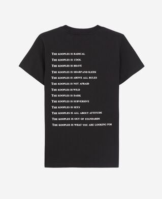The Kooples DAMEN BLACK was is ein schwarzes t-shirt mit neoneffekt