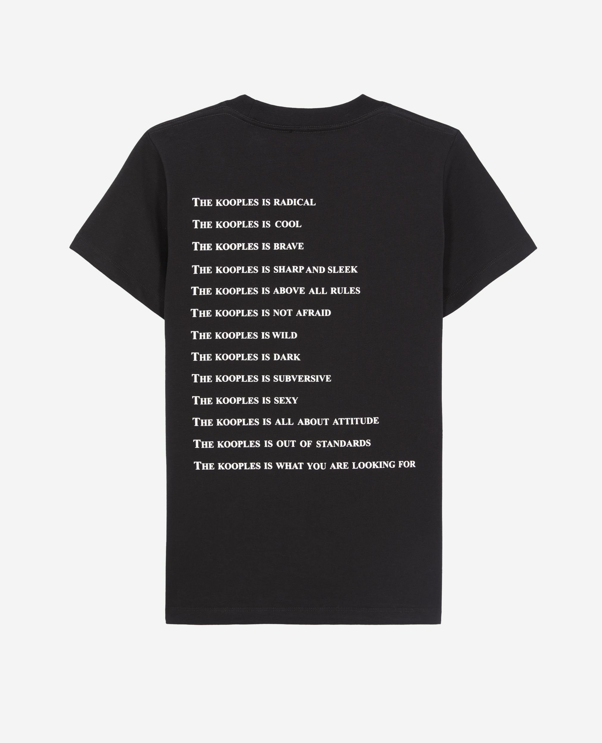Was is ein schwarzes T-Shirt mit Neoneffekt, BLACK, hi-res image number null
