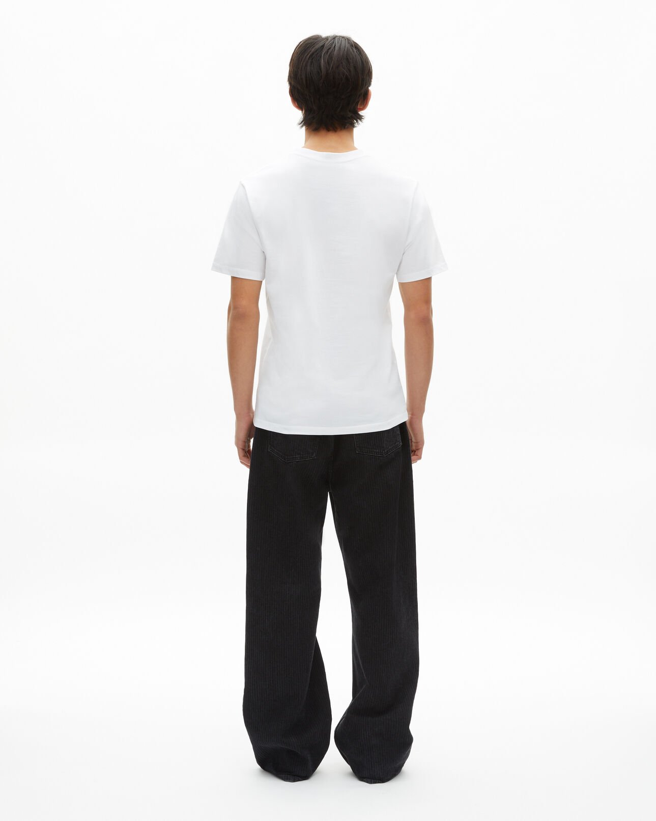 The Kooples MEN WHITE t-shirt with white heart flocking