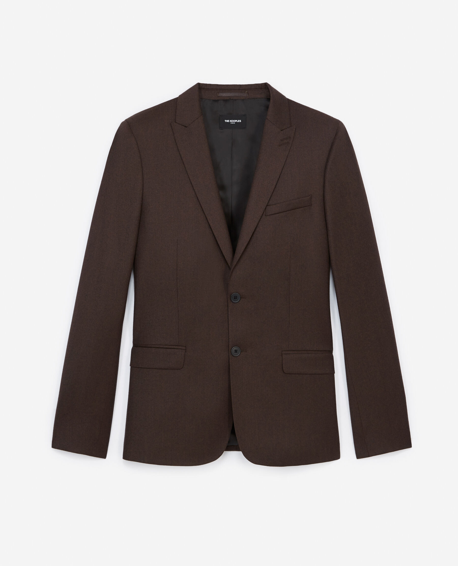 Veste de costume laine marron Fit The Kooples France