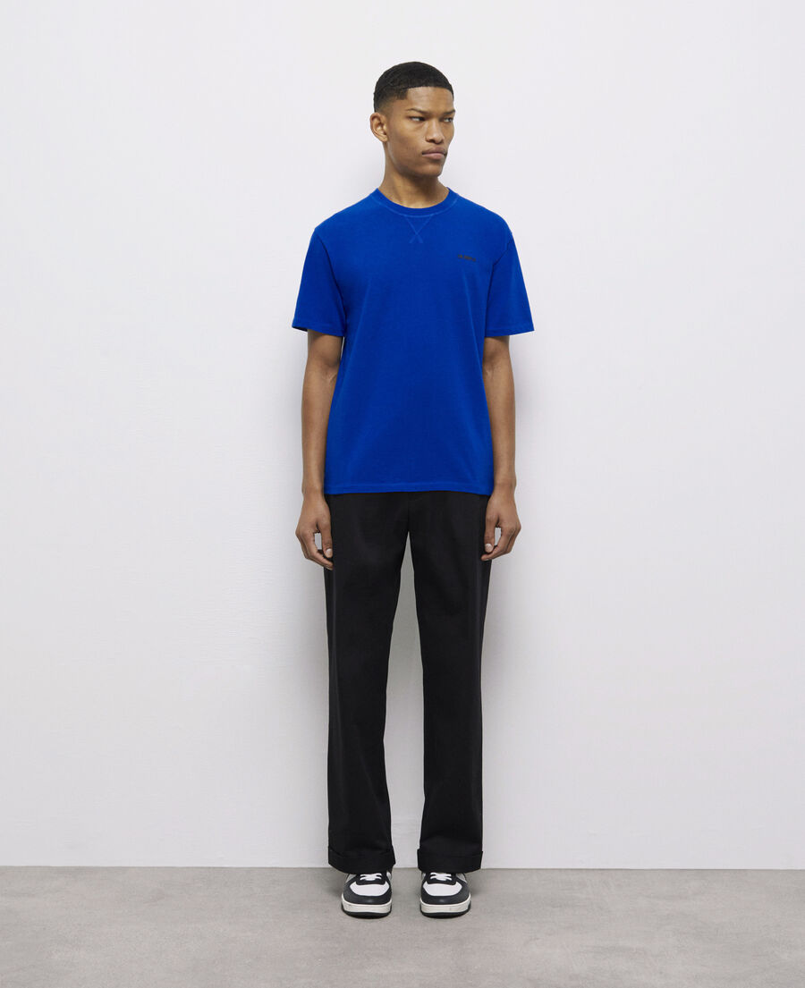men's the kooples blue logo t-shirt
