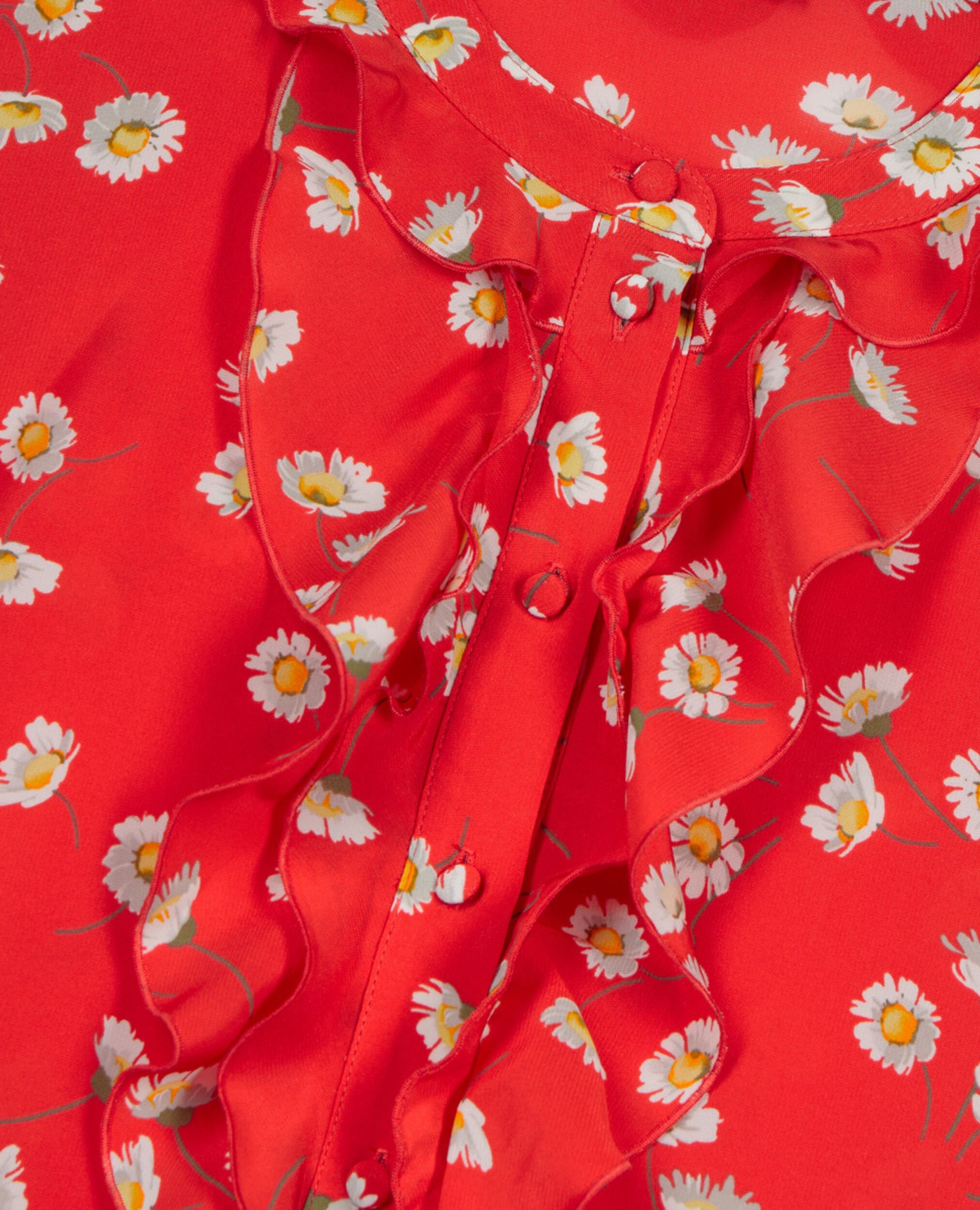 Chemise à imprimé fleuri avec volants, RED / WHITE, hi-res image number null