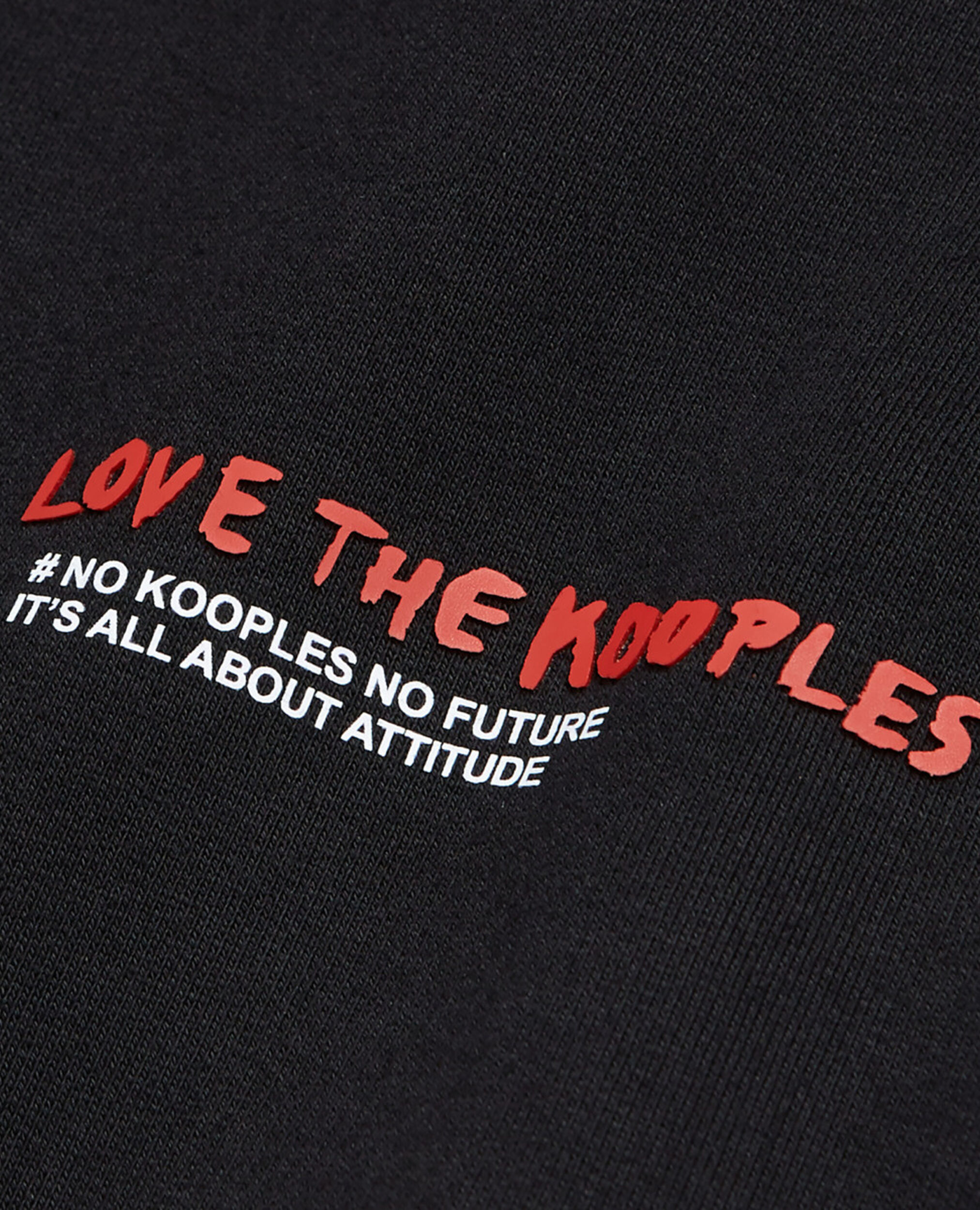 Schwarzes Sweatshirt I love Kooples, BLACK, hi-res image number null