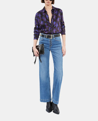 The Kooples WOMEN BLACK /LIGHT PINK / BLUE chemise imprim&eacute;e