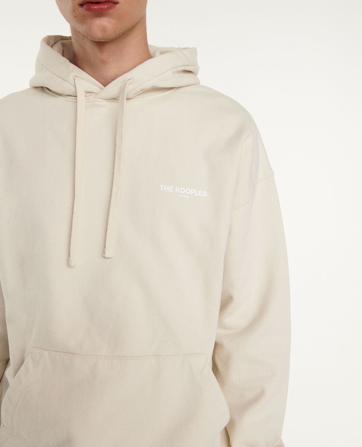 White cream hoodie clearance